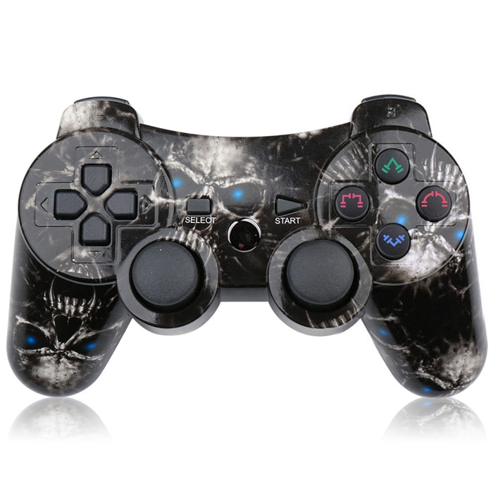  Wireless PS3 Game Controller(Black Skull)
